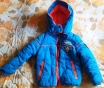 Куртка голубая с оранжевыми вставками на 1. 5-2. 5г