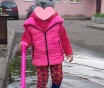 Куртка-жилетка розовая с капюшоном на 2. 5-4г