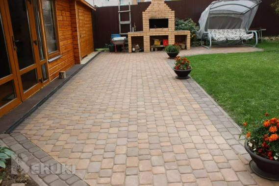 Укладка тротуарной плитки