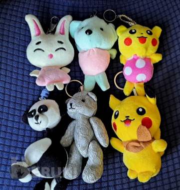 Брелки мягкие зверюшки, новые