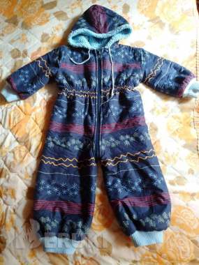 Комбинезон синий демисезонный, р. 86 (1-2года) 0