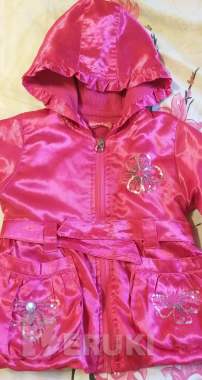 Ветровка малиновая лёгкая на 2-3года, р. 86-98 0