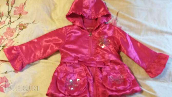 Ветровка малиновая лёгкая на 2-3года, р. 86-98 1