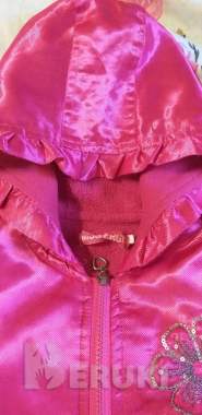 Ветровка малиновая лёгкая на 2-3года, р. 86-98 2