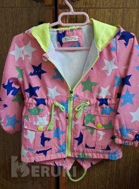 Куртка-ветровка в звездочки на 3-4года, р. 92-98 1