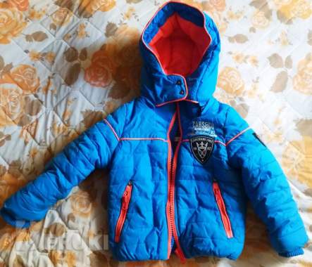 Куртка голубая с оранжевыми вставками на 1. 5-2. 5г 0