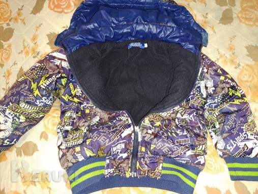 Куртка синяя на мальчика 4-5лет, б. У 2
