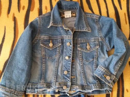Куртки джинсовые на девочку, р. 92-98-2шт, б. У, сос 2