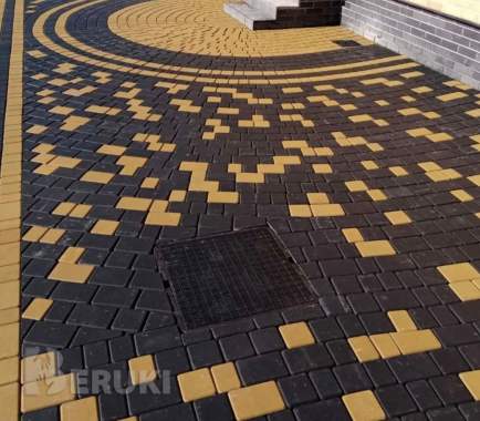 Укладка тротуарной плитки 1