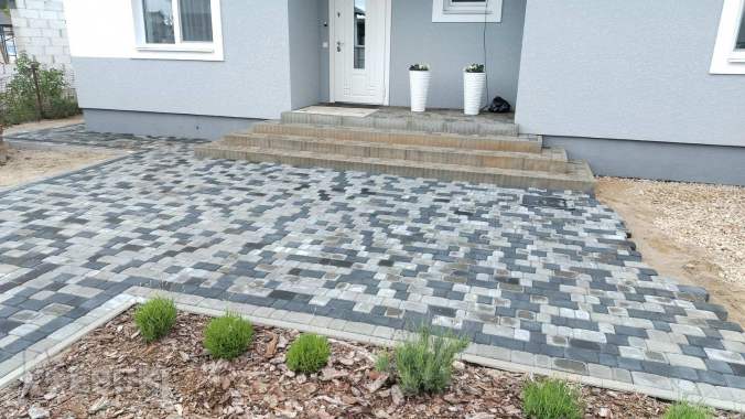 Укладка тротуарной плитки 3