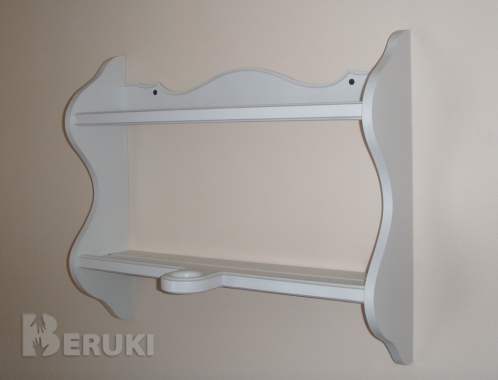 Полка для икон прямая с отверстием для лампады 4