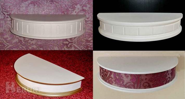 Полка настенная полукруглая 0