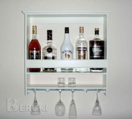 Полка для вина и бокалов 1