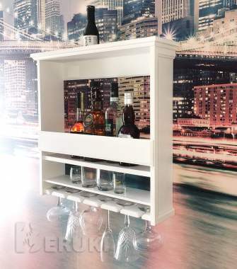 Полка для вина и бокалов 4