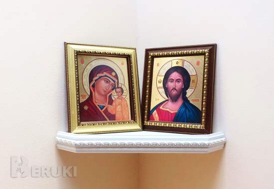 Полка для икон угловая дм 3