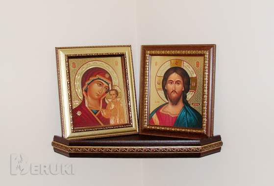 Полка для икон угловая дм 4