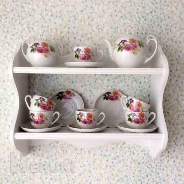 Полка настенная двухъярусная 3