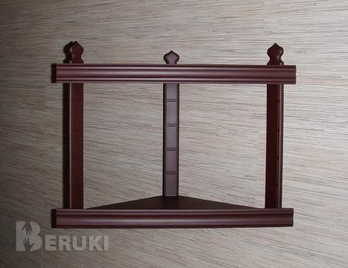 Полка для икон угловая двухъярусная 0