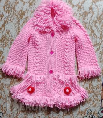 Кофта ручной вязки на девочку от 2 лет новая 0