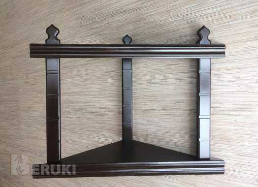 Полка для икон угловая двухъярусная 1