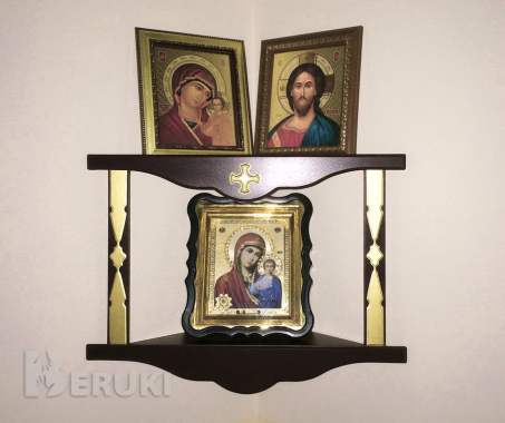 Полка настенная для икон 2дн 0