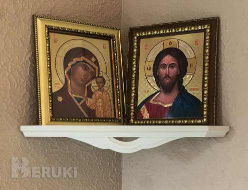 Полка для икон угловая су 3
