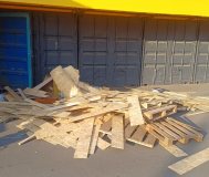 Вывоз мусора до и после ремонта «Минск мир»