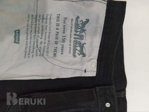 Джинсы мужские levis 502 33/34 черные оригинал 7