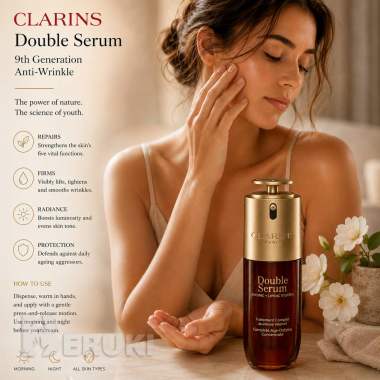 Сыворотка против морщин clarins double serum 9th generation 50 мл