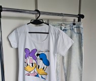Новая футболка disney и джинсы bershka 40-42 размер