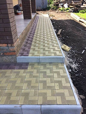 Укладка тротуарной плитки - мощение дорожек от 50 м2 2