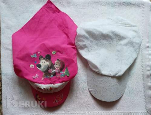 Кепки детские 2 шт за 8 рублей 0