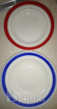 Тарелка 24 см глубокая 5 шт ссср
