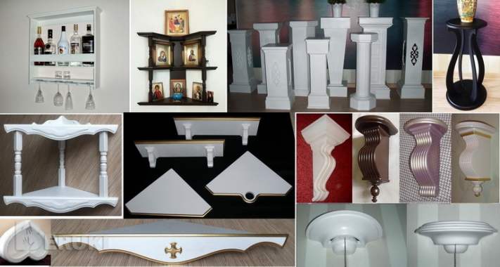 Предметы интерьера из дерева и МДФ 1