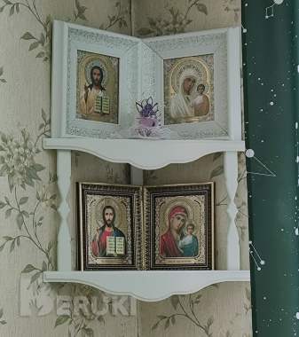 Полка для икон угловая 2601 3