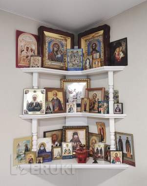 Полка для икон угловая 2709 3