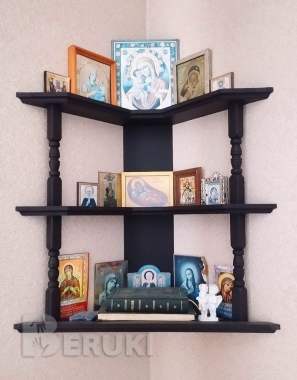 Полка для икон угловая 2709 3