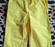 Брюки желтые, р. 110, б. У как новые