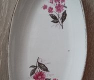 Блюдо овальное ссср фарфор