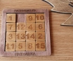 Деревянная игра головоломка пятнашки эко-развивашка.