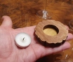 Эко-подсвечник из дерева для чайной свечи, декор