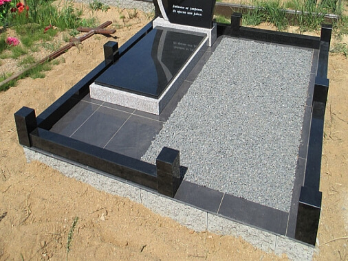 Благоустройство могил: плитка гресс-керамогранит-бессерный блок 0