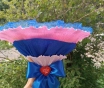 Букет из мягких мишек ручной работы.