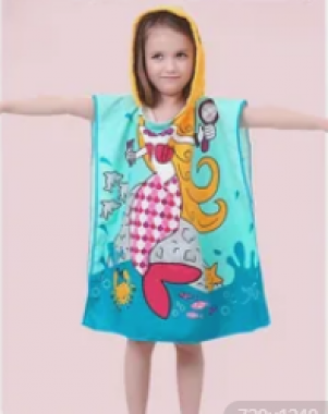 Детский плащ-пончо с капюшоном 3