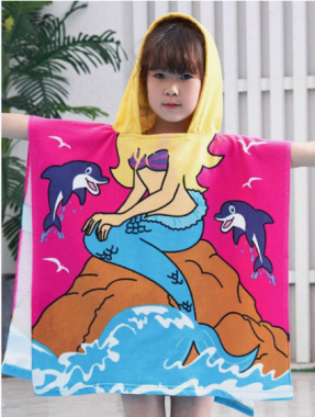 Детский плащ-пончо с капюшоном 5