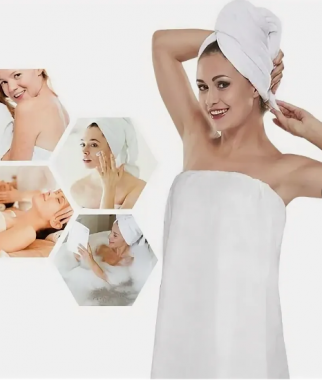 Женский комплект для бани и бассейна 4