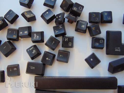 Кнопки для клавиатуры б/у, пакетик кнопок 0