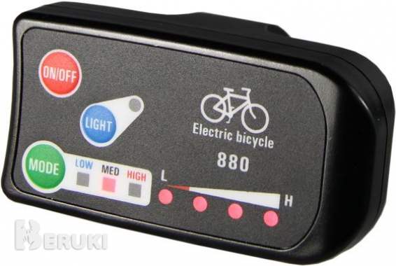 Дисплей светодиодный для электровелосипеда 36-48v