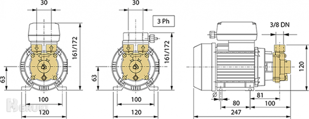 Регенеративный турбинный электронасос simako cm 44 1