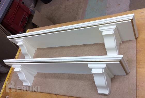 Полка настенная с консолями 6